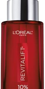 L'Oreal Paris Revitalift 10% Pure Glycolic Acid Face Serum, Visibly Evens Tone & Reduce Wrinkles, Fragrance Free 1.7 oz