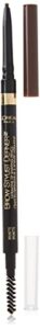 l’oreal paris makeup brow stylist definer waterproof eyebrow pencil, ultra-fine mechanical pencil, draws tiny brow hairs and fills in sparse areas and gaps, brunette, 0.003 ounce (1 count)