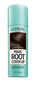 l’oreal paris magic root cover up gray concealer spray dark brown 2 oz.