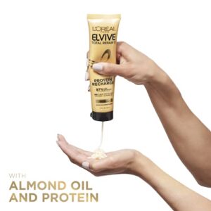 L'Oreal Paris Elvive Total Repair 5 Protein Recharge Leave In Conditioner Treatment and Heat Protectant, 5.1 Ounce