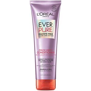 l’oreal paris everpure sulfate free frizz-defy conditioner, with marula oil, 8.5 fl; oz (packaging may vary)