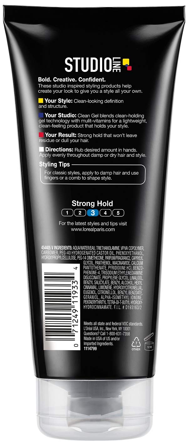 L'Oreal Paris Studio Line Clear Minded Clean Gel - Strong Hold 6.8 fl; oz.