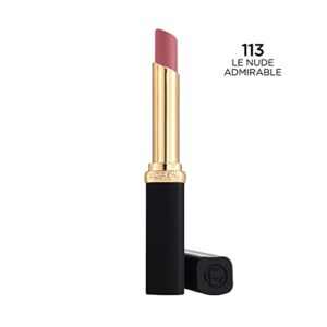 L'Oreal Paris Colour Riche Intense Volume Matte Lipstick, Lip Color Infused with Hyaluronic Acid for up to 16hr All Day Comfort, Le Nude Admirable, 0.06 Oz