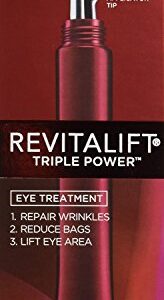(Pack of 2 ) L'Oreal Paris RevitaLift Triple Power Eye Treatment, 0.5 Fluid Ounce