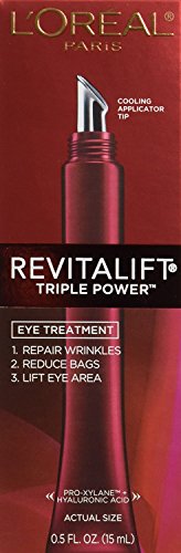 (Pack of 2 ) L'Oreal Paris RevitaLift Triple Power Eye Treatment, 0.5 Fluid Ounce