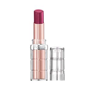 l’oreal paris makeup colour riche plump and shine lipstick, for glossy, radiant, visibly fuller lips with an all-day moisturized feel, wild fig plump, 0.1 oz.