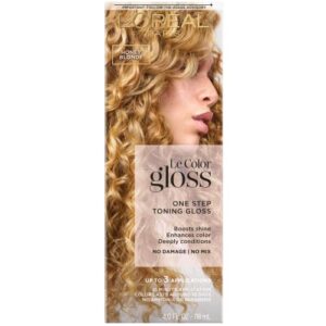 l’oreal paris le color one step toning hair gloss, honey blonde, 4 ounce