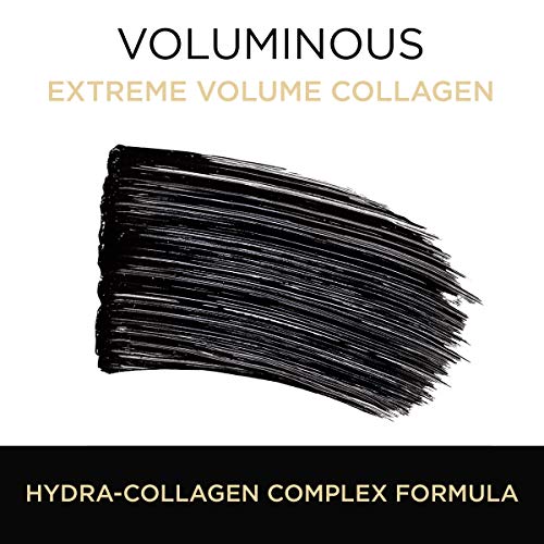 L'Oreal Paris Makeup Voluminous Extra Volume Collagen Plumping Mascara, Black, 0.34 Fl Oz, Pack of 2