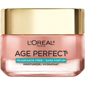 l’oreal paris age perfect rosy tone anti-aging face moisturizer, renew & revive healthy tone, fragrance free, 1.7 oz