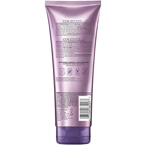 L'Oreal Paris EverPure Volume Sulfate Free Conditioner for Color-Treated Hair, Volume + Shine for Fine, Flat Hair, with Lotus Flower, 11 Fl; Oz (Packaging May Vary)