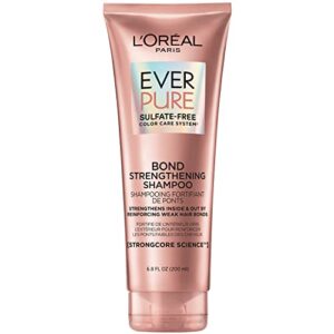 L'Oreal Paris EverPure Bonding Sulfate Free Shampoo, Strengthening, Reinforces Weak Hair, Vegan, 6.8 Fl Oz