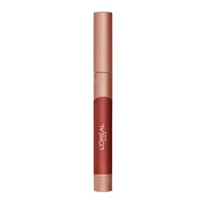 l’oreal paris infallible matte lip crayon, flirty toffee (packaging may vary)