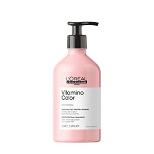 l’oreal professionnel vitamino color shampoo | protects & preserves hair color | prevents damage | adds vibrancy & enhances shine | for color treated hair | 16.9 fl. oz.