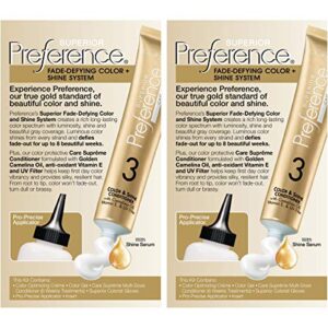 L'Oreal Paris Superior Preference Fade-Defying + Shine Permanent Hair Color, 5A Medium Ash Brown, Pack of 2, Hair Dye