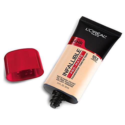 L'Oreal Paris Makeup Infallible Pro-Matte Liquid Longwear Foundation, Ivory Buff 101.5, 1 fl; oz.