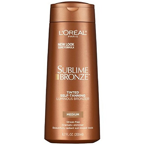 L'Oréal Paris Sublime Bronze Luminous Bronzer Self-Tanning Lotion, 6.7 oz. (Pack of 2)