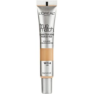 L'Oreal Paris True Match Eye Cream in a Concealer, Fair Light W3-4, 0.4 Fl.Oz