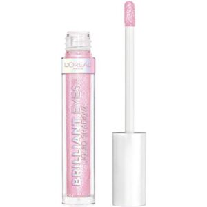 l’oreal paris makeup brilliant eyes shimmer liquid eye shadow, longwearing lasting shimmer, crease resistant, flake-proof, precision applicator, quick dry, non-greasy, moonstone, 0.1 fluid_ounces