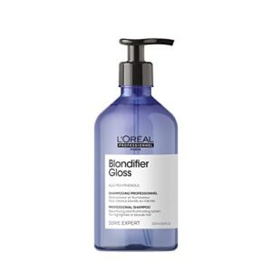 l’oreal professionnel blondifier clarifying shampoo | restores color -treated hair | enhances shine & fights brass | for blonde or bleached hair | for all hair types | 16.9 fl. oz.