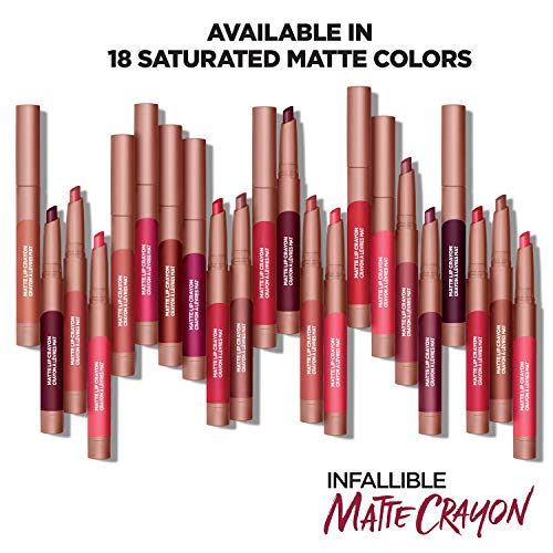 L'Oreal Paris Infallible Matte Lip Crayon, Caramel Rebel (Packaging May Vary)