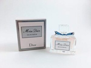 miss dior eau de parfum mini splash for women, 0.17 ounce