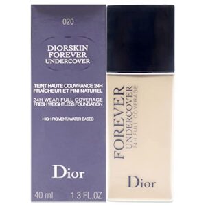 christian dior diorskin forever undercover foundation for women, 020 light beige, 1.3 ounce