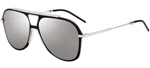 dior 0224s black/grey 99/1/150 men sunglasses