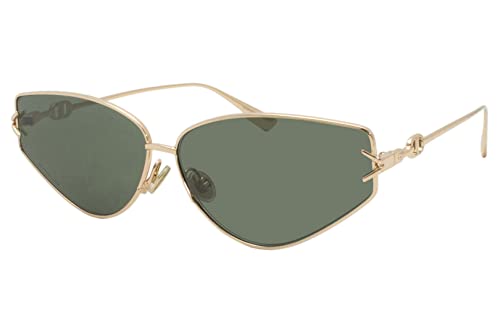 Dior Christian DiorGipsy2 DDB07 Sunglasses Women's Gold Copper/Green Lenses 62mm