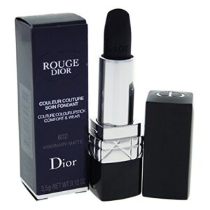christian dior rogue couture colour comfort & wear lipstick for women, visionary matte, 0.12 ounce