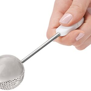 OXO Good Grips Baker’s Dusting Wand for Sugar, Flour and Spices, Stainless Steel, 9 x 3 x 3