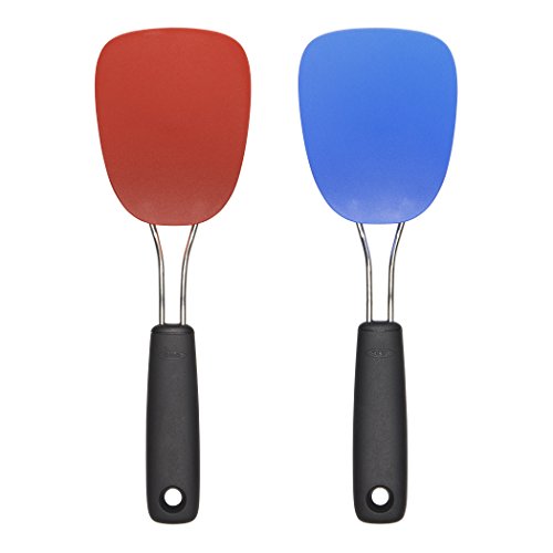 OXO Good Grips Nylon Flexible Turner Set, Red/Blue