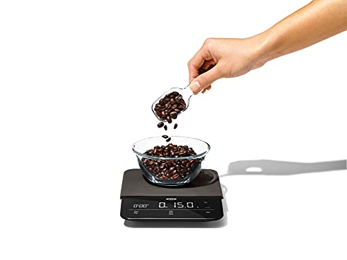 OXO BREW 6 Lb. Precision Coffee Scale with Timer, Black