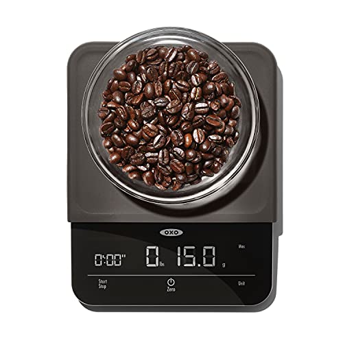 OXO BREW 6 Lb. Precision Coffee Scale with Timer, Black