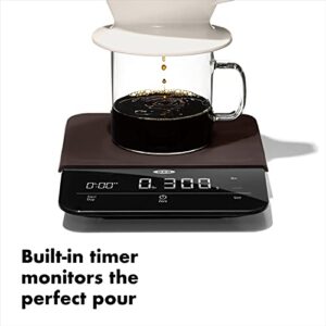 OXO BREW 6 Lb. Precision Coffee Scale with Timer, Black