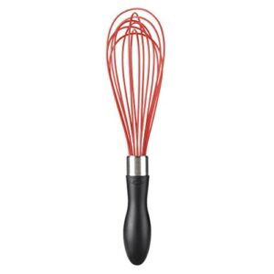 oxo good grips 11-inch silicone balloon whisk – red