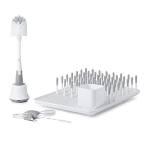 oxo tot bottle & cup cleaning set, gray