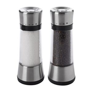 oxo good grips sleek adjustable salt and pepper mill set