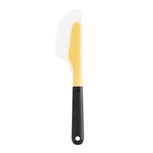 oxo good grips small flip and fold silicone omelet turner, yellow/black
