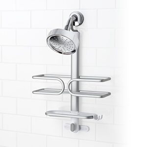 oxo good grips compact aluminum shower caddy