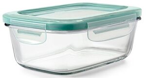 oxo good grips 3.5 cup smart seal glass rectangle food storage container