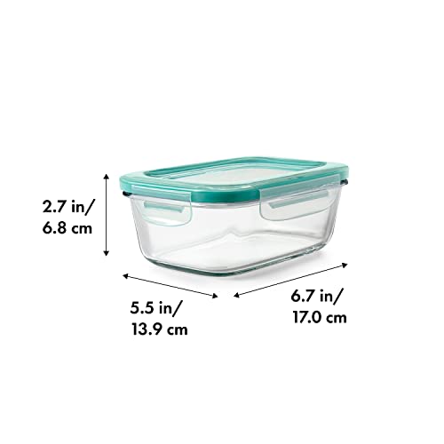 OXO Good Grips 3.5 Cup Smart Seal Glass Rectangle Food Storage Container