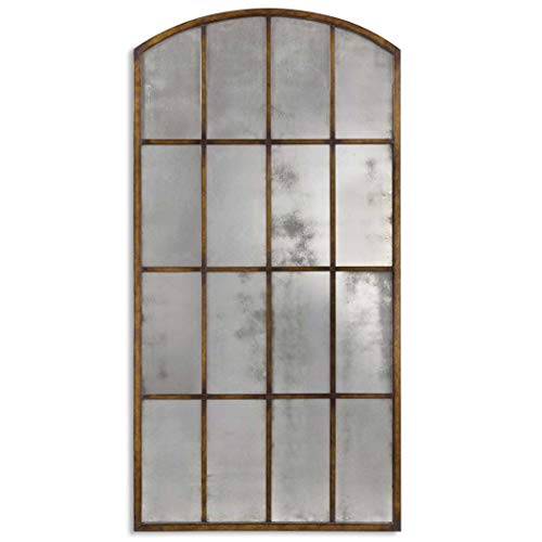 Antiqued Window Arch Wall Floor Mirror XL 82"