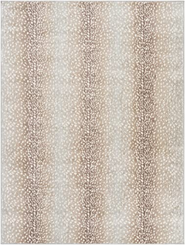 Artistic Weavers Pablo Antelope Print Area Rug,9' x 12'3",Camel/Light Gray