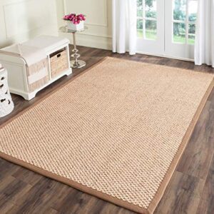 safavieh natural fiber collection 9′ x 12′ natural nf525b premium sisal area rug