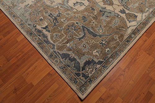 Old Hand Made Allura Floral Traditional Persian Oriental Woolen Area Rugs (8'x10')