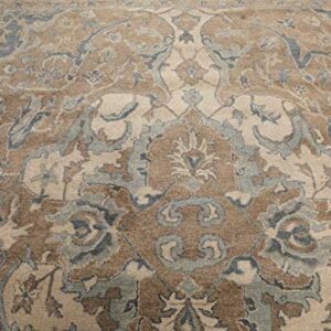 Old Hand Made Allura Floral Traditional Persian Oriental Woolen Area Rugs (8'x10')