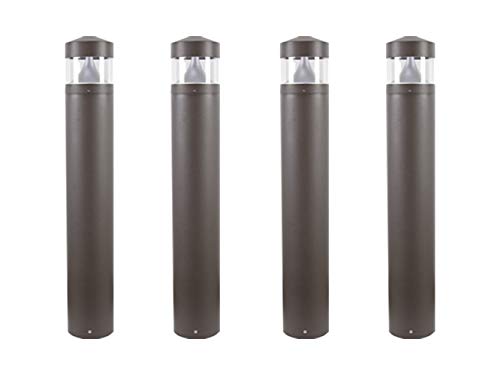 Solus C200BC-L10C-BZ-4PK LED Landscape Light, Exterior Surface Mounted Bollard, 120-277V 10W 4000K, 39" Height, Bronze, 4-Pack