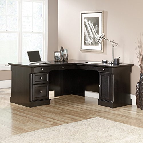 Sauder Palladia L-Desk, Wind Oak finish