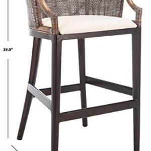 Safavieh Home Collection Brando Brown 28-inch Bar Stool