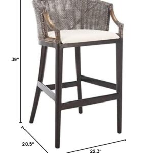 Safavieh Home Collection Brando Brown 28-inch Bar Stool